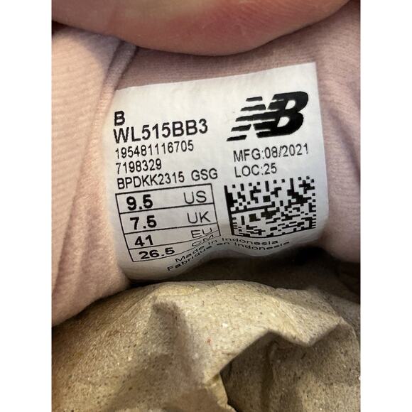 New Balance 515 Women's Pink Silver Low Top Sneaker Athletic Shoes size 9.5 - Picture 9 of 10